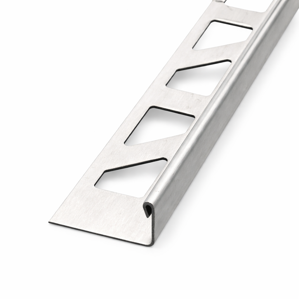 Winkelprofil 10 mm gebürstet Edelstahl á 2,5 m