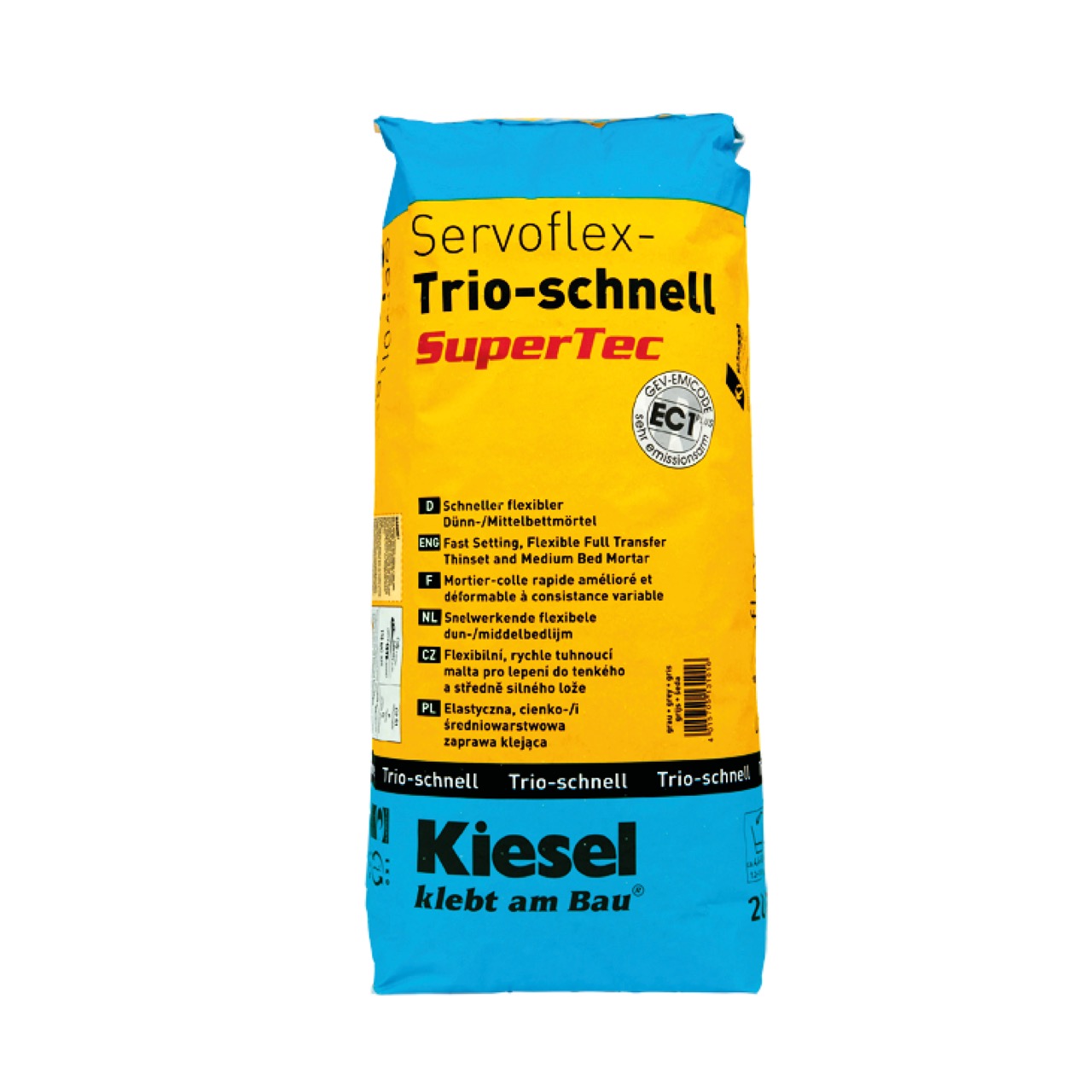 Kiesel Servoflex-Trio-schnell SuperTec Grau 20 KG