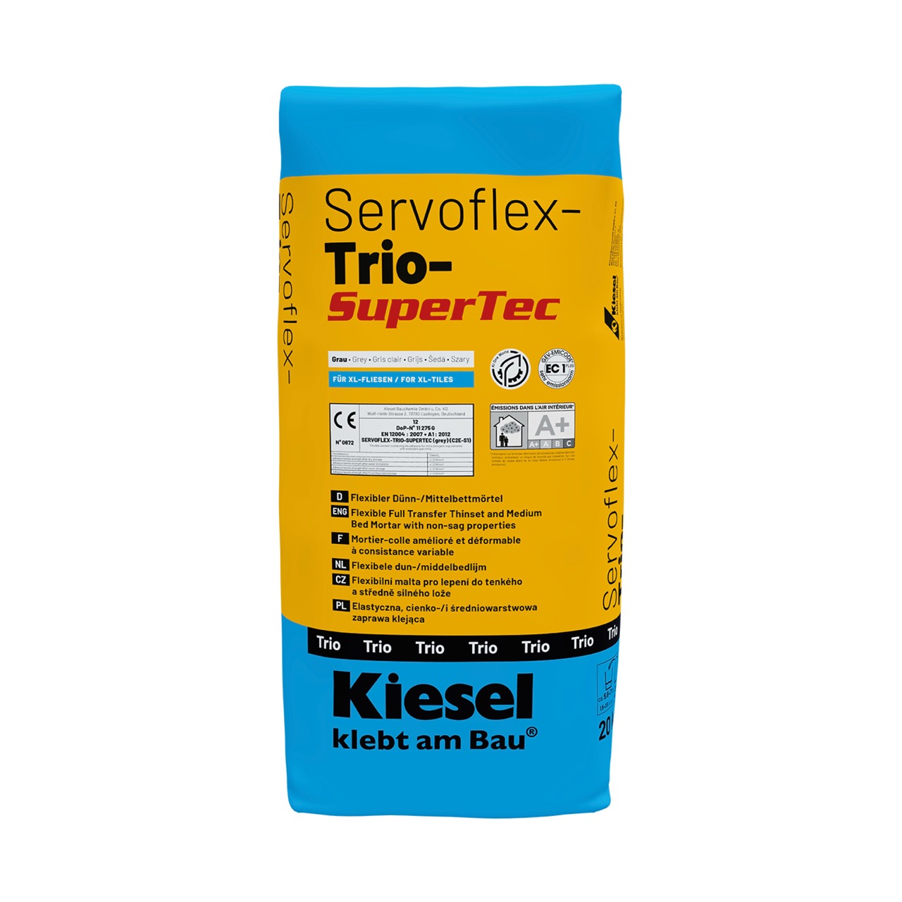 Kiesel Servoflex-Trio-SuperTec Grau 20 KG
